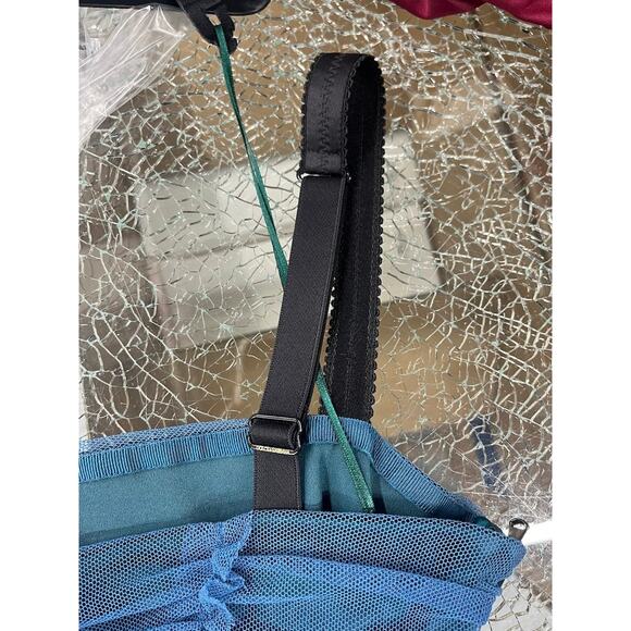 NWT Dolce & Gabbana Blue Tulle Ruched Mesh Bodycon Midi Dress 46 XL - Picture 11 of 11